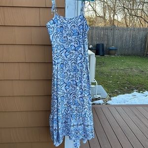 Zara Summer 2023 Paisley Printed Linen Dress